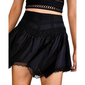 NEW CHARO RUIZ hibis short skirt in black